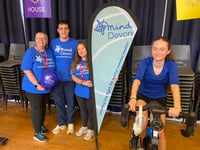 Channel swimmer teen leads charity cycle