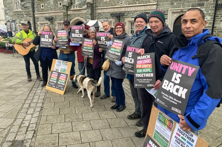 Tavistock Stand Up to Racism makes a stand against aggression after intimidation from masked men.