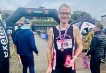 Tavistock Athletic Club members enjoy the Exeter half