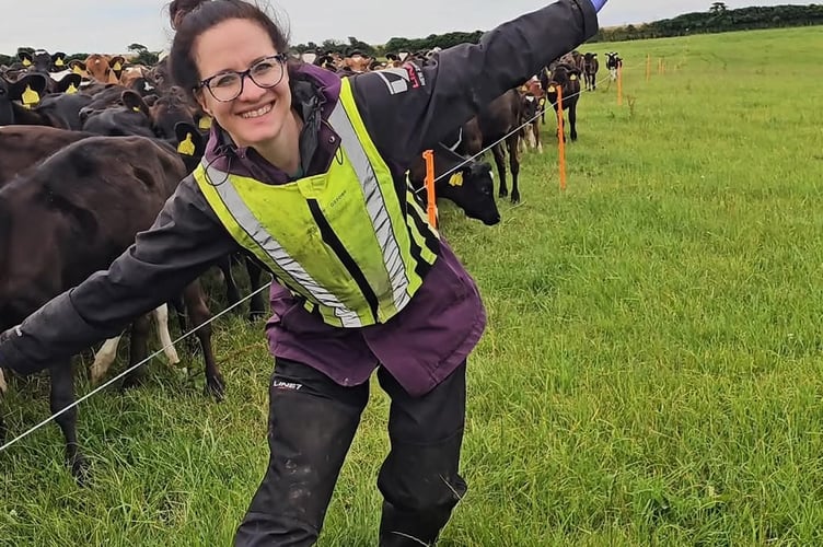 Holly Atkinson, a Devon farmer, is supporting a charity in  raising awareness of mental health support for colleagues.