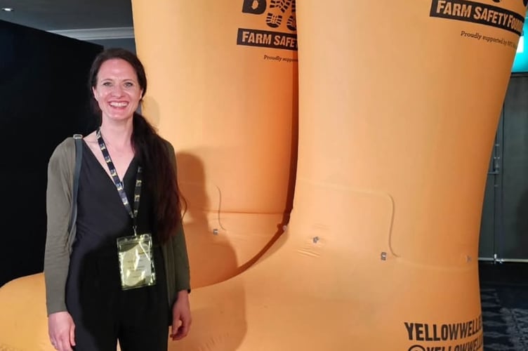 Holly Atkinson, a Devon farmer, is supporting a charity in  raising awareness of mental health support for colleagues.