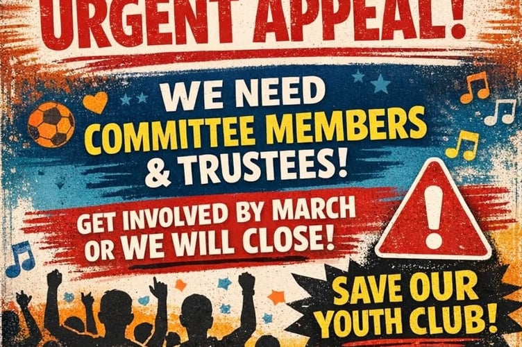 Princetown Youth Club SOS appeal for volunteers to stop it closing down.