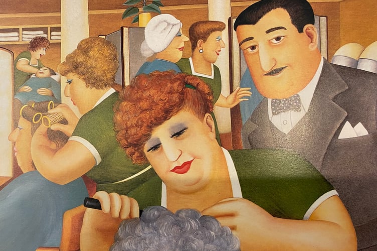 Giovanni Sponziello captured by Plymouth's favourite artist Beryl Cook.