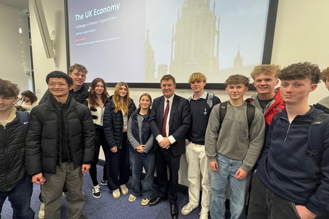 MP takes A-level Economics lesson