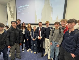 MP takes A-level Economics lesson