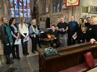 Tears shed at poignant Ukraine community peace service 
