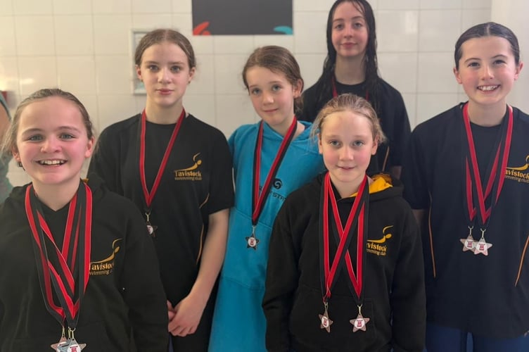 Tavistock Swimming Club youngsters made a splash at a Plymouth competition and won several medals.