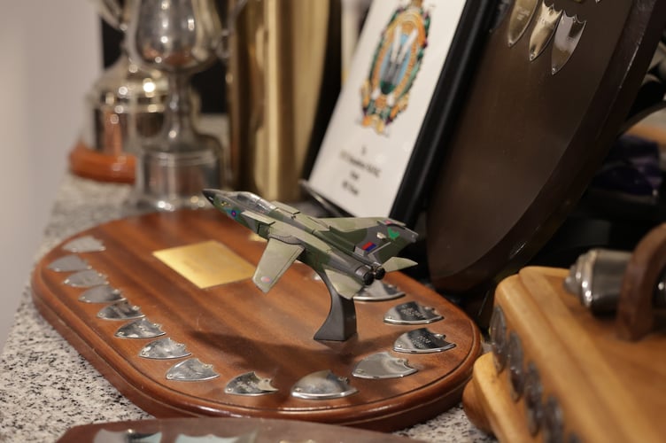 One of the trophies presented to 2312 (Tavistock) Squadron 
Royal Air Force Air Cadets at their annual presentation and awards evening dining-in ceremony. Picture by Chris Cottrell.