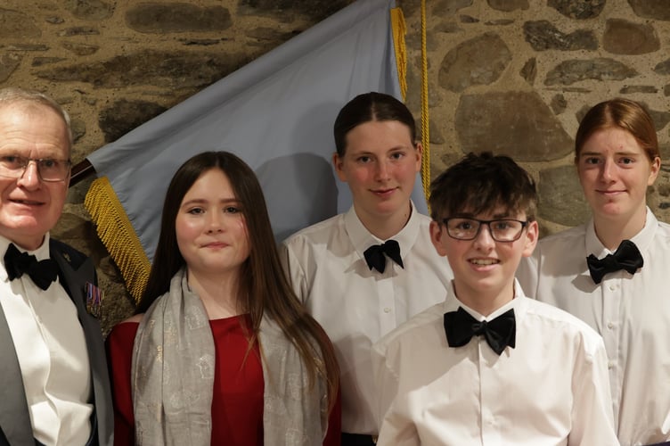 High flyingTavistock RAF Air Cadets celebrate their successes. Picture by Chris Cottrell.