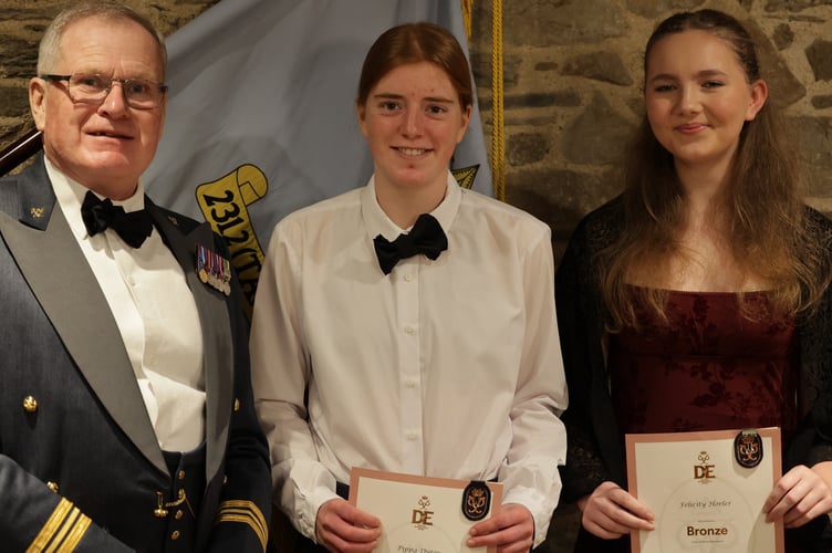 High achieving Tavistock RAF Air Cadets celebrate their successes. Picture by Chris Cottrell.
