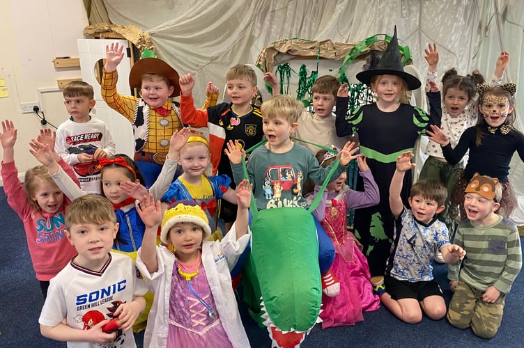 Tavistock Primary School entered the magic world of story books in their den to celebrate wild animals and explorers of the jungle on World Book Day.