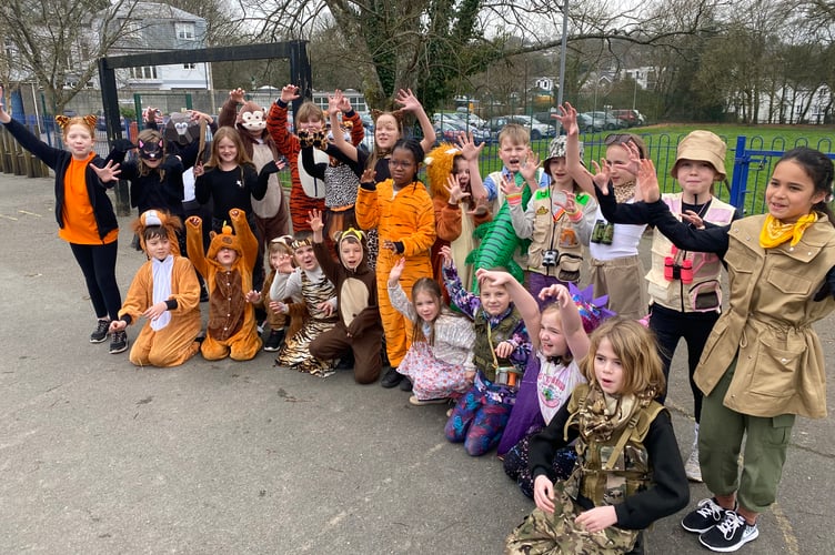Tavistock Primary School entered the magical world of story books to celebrate fantastic tales of wild animals and explorers of the jungle on World Book Day.