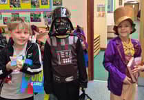 Books come alive at Bere Alston School today