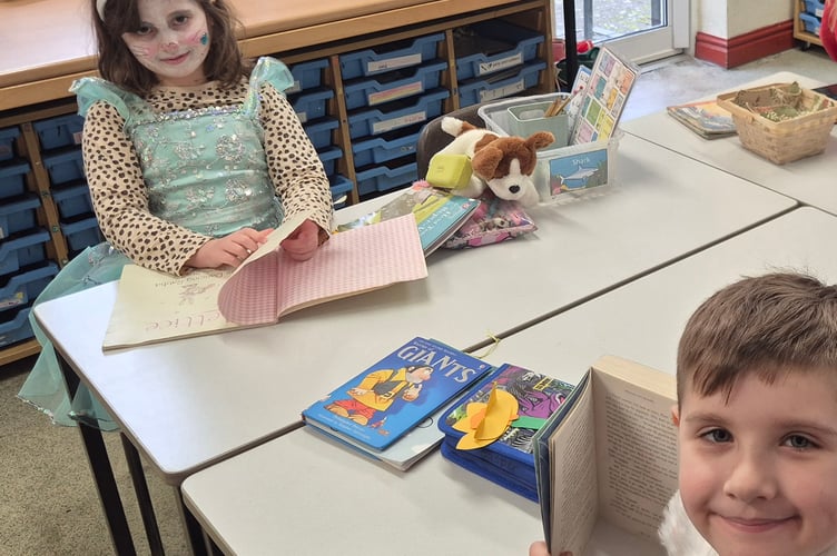Rabbits and witches joined monsters and robots as young book lovers at Bere Alston School entered into the spirit of World Book Day today (Thursday).