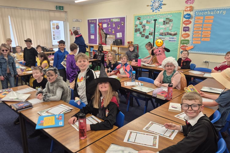 Witches joined monsters and robots and fairies as book lovers at Bere Alston School entered into the spirit of World Book Day today (Thursday).