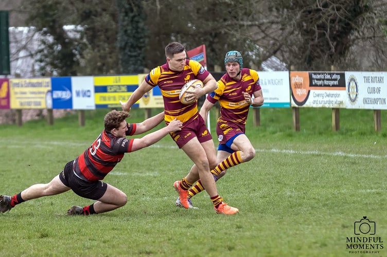 Okehampton RFC vs Cullompton RFC action.