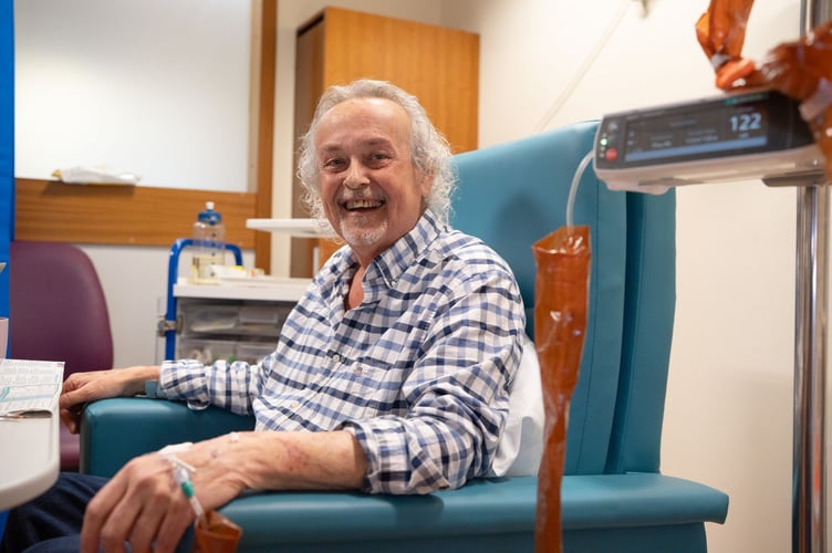 Brian Holmes from Callington has become the first person in the UK – and only the fifth in the world – to receive a revolutionary new cancer therapy