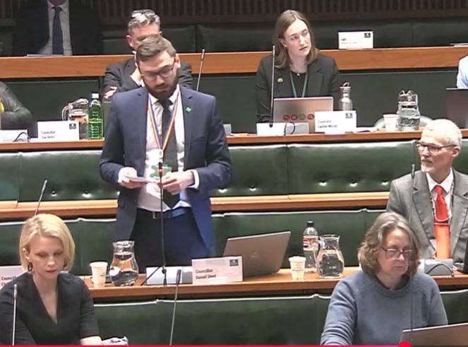 Cllr Daniel Steele (Plymstock Radford, Labour) calling on Cllr Steve Ricketts to resign.