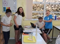 Pupils launch British Science Week with explosive experiment