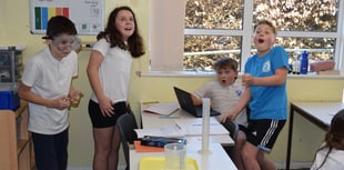 Pupils launch British Science Week with explosive experiment