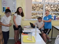 Pupils launch British Science Week with explosive experiment