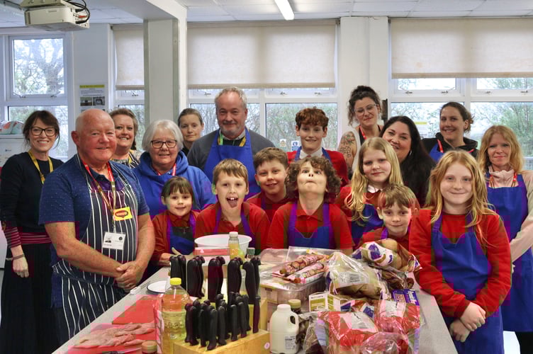 The group was made up of Hayward's Primary School pupils and parents