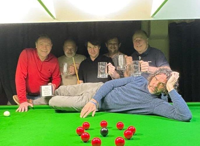 Con Zss, Tavistock Social Club Snooker League Winners 2026.