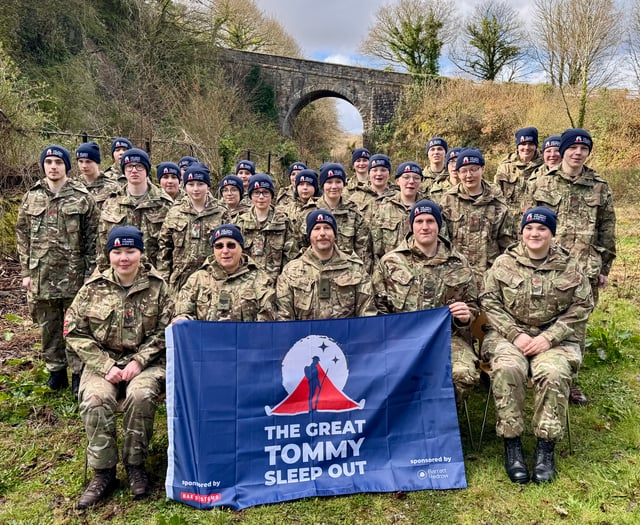 Okehampton cadets raise £1,605 for veterans