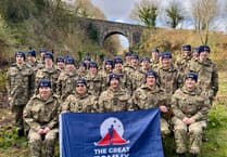 Okehampton cadets' £1,605 sleep out success