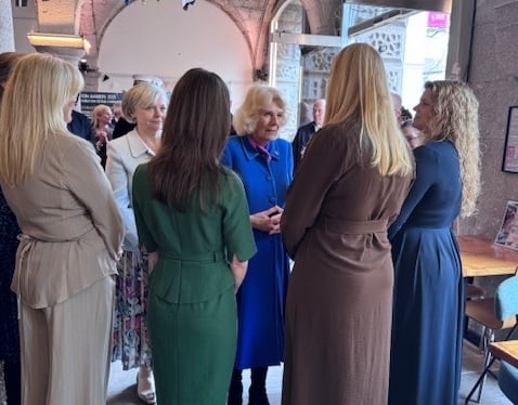 The Queen visited to hear about the new project. She has asked to be kept informed of its progress.