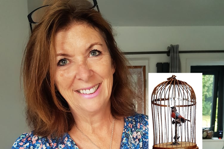 Fenella Haffenden of Tavistock will be appearing on BBC One’s The Repair Shop on Wednesday, April 8, to hear the singing of a mechanical moving bird in a golden cage, treasured in her family, for the first time in her life.