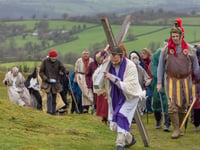Easter passion play draws a crowd