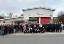 Fire station farewell as long-serving crew manager retires