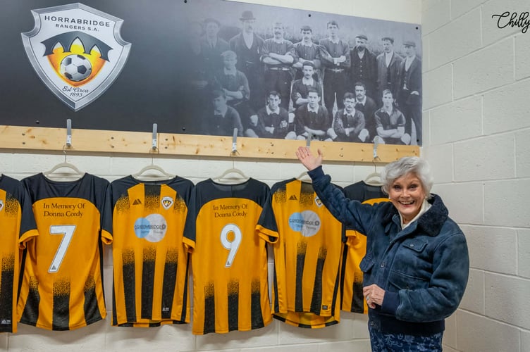 TV star Angela Rippon opens the long-awaited community Pavilion sports pavilion.