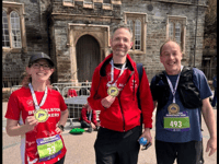 Trekkers trio tackle marathon