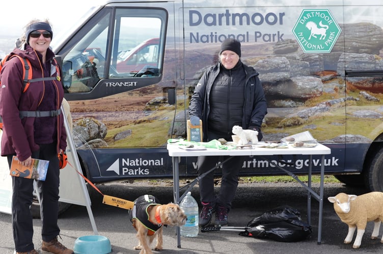 Dartmoor National Park joined Dartmoor Search & Rescue Team Tavistock members at a pop-up public safety and good behaviour event at Pork Hill, near Tavistock.