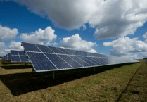 Planning application for a solar farm in North Tawton field