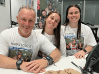 Widower's epic swim in wife's memory