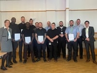 Hospital security team honoured for bravery after disarming armed man