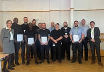 Security team hailed for bravery at hospital