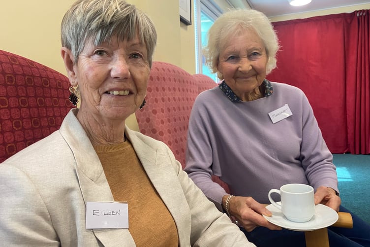Tavistock Friendship Group looking for new members at Tavistock Area Support Services. Pictured are Eileen Green (left) and Margaret Anderson who help run the group.