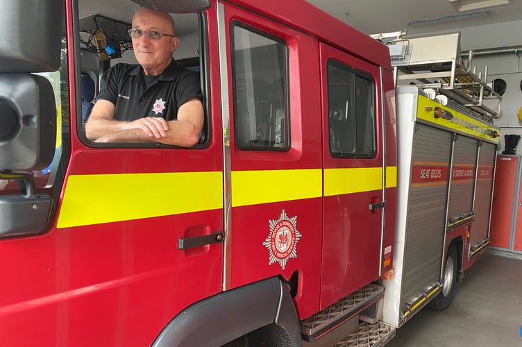 It is the end of an era as Mark Newton retires as a part-time firefighter at Yelverton. But his family firefighting dynasty endures.