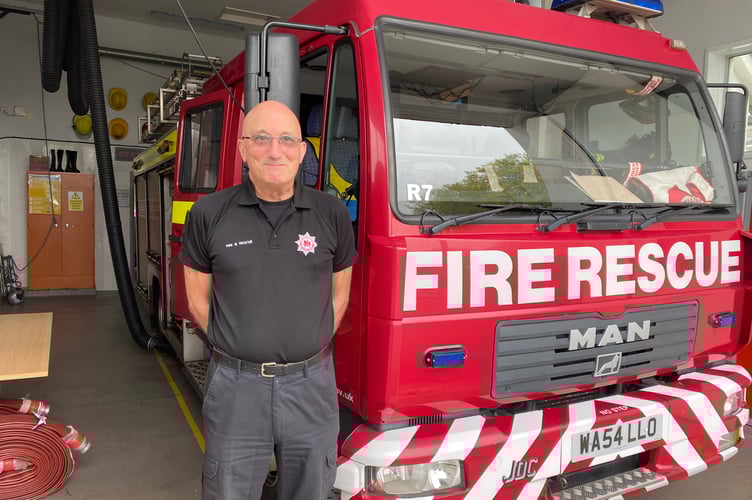 It is the end of an era as Mark Newton retires as a part-time firefighter at Yelverton. But his family firefighting dynasty endures.