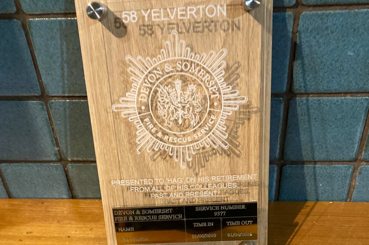 It is the end of an era as Mark Newton retires as a part-time firefighter at Yelverton. But his family firefighting dynasty endures.