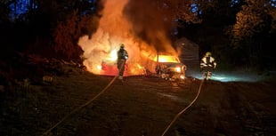 Crews called to tackle vehicle fires in Gunnislake