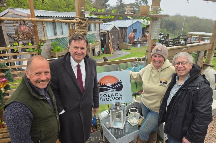 L-R: Matt Wildgoose, Sir Mel Stride, Jo Edwards and Kevin Ball.