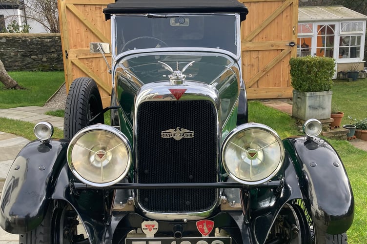 This sporting veteran classic has been gracing the roads in a national rally with owner Drummond Challis, of Tavistock, at the wheel.