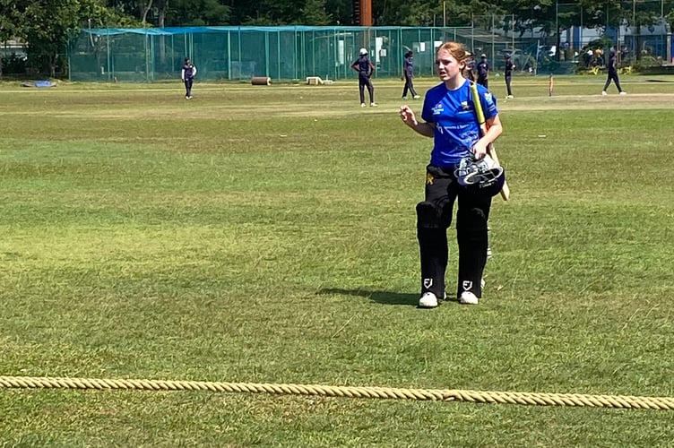Walkhampton cricketer Charlotte Shutt, 15, on tour with Devon-U15 Cricket in Sri Lanka.