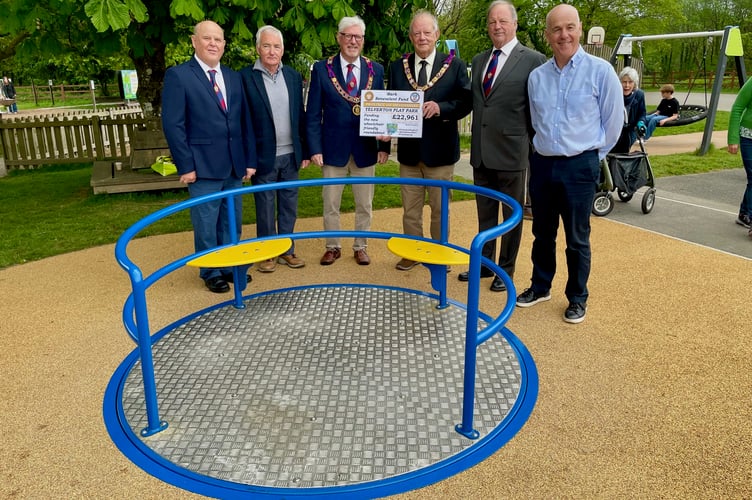 Yelverton Play Park upgrade by Members of the Masonic Mark Benevolent Fund.