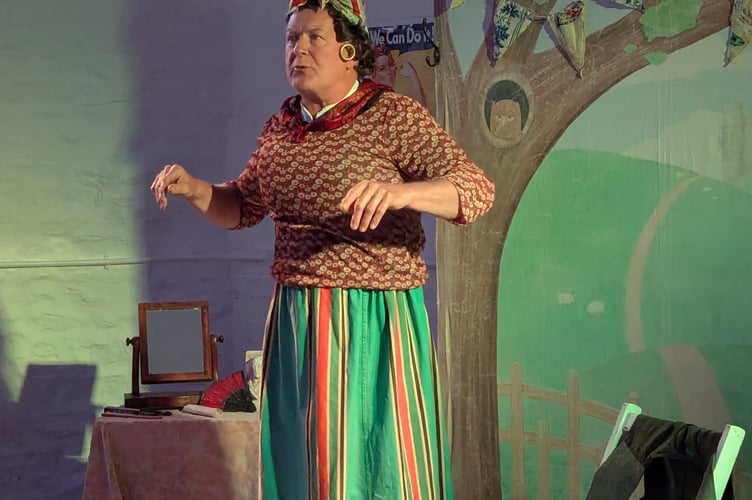 Mark Carey's one-man show 'Into the Breach' (pictured) at Tavistock's Printworks was a mixture of comedy and satire. Picture by Jo Waldron.